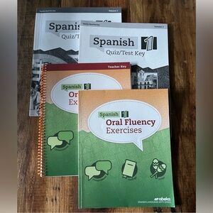 ABeka Spanish 1 Teacher Teacher Quiz Test Keys Volume 1 2 Oral Fluency Exercises